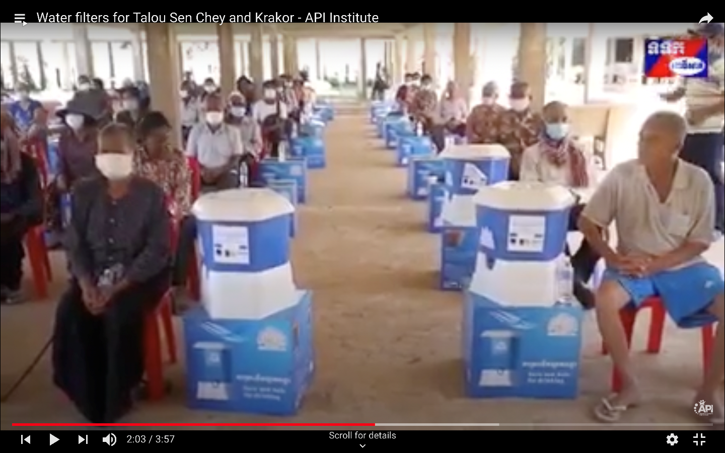 Water Filters and Training Courses for Vulnerable Groups